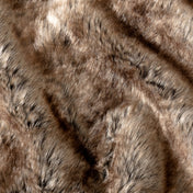 Close-up of faux fur textured blanket