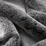 Close-up of faux fur textured blanket