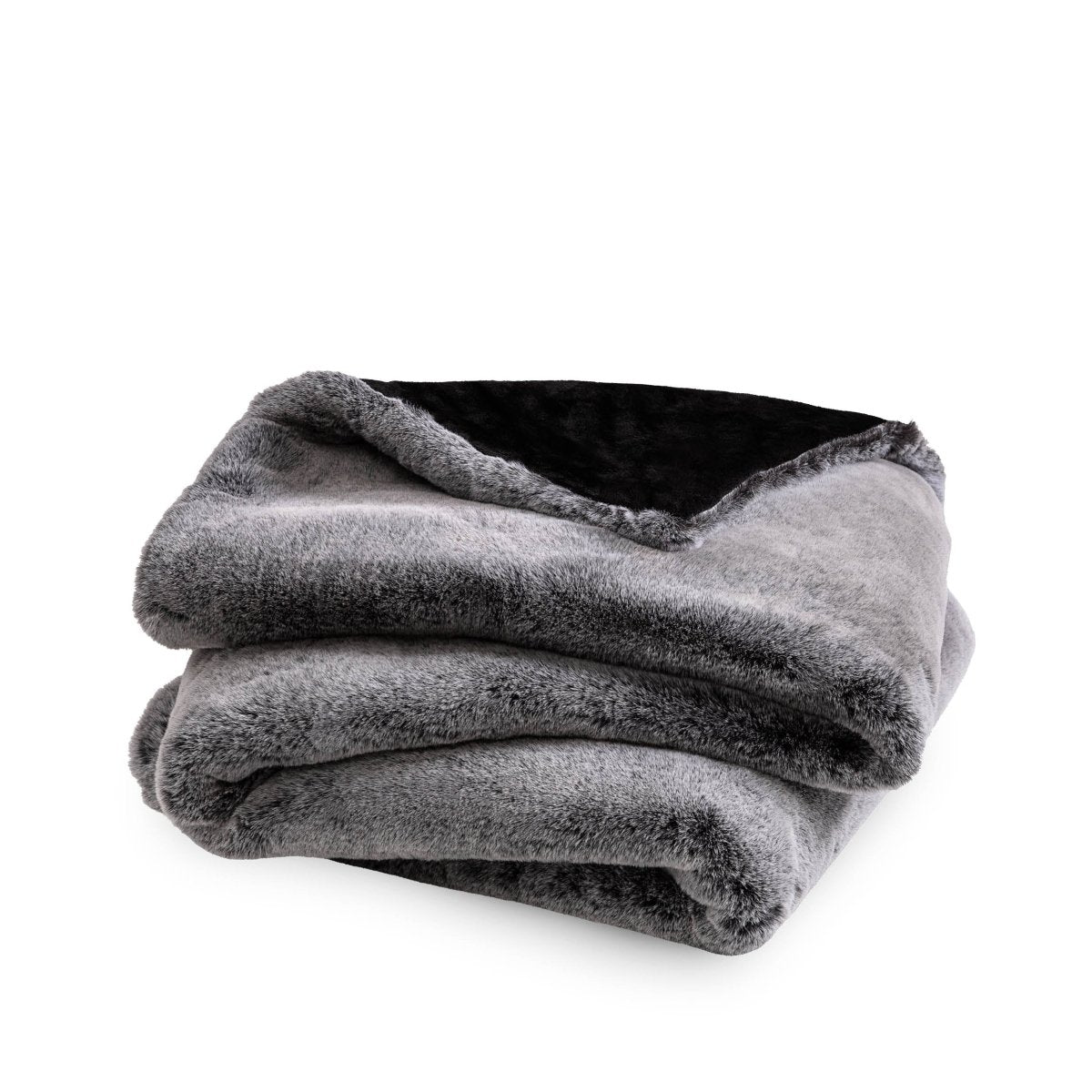 Faux Fur blanket folded loosely