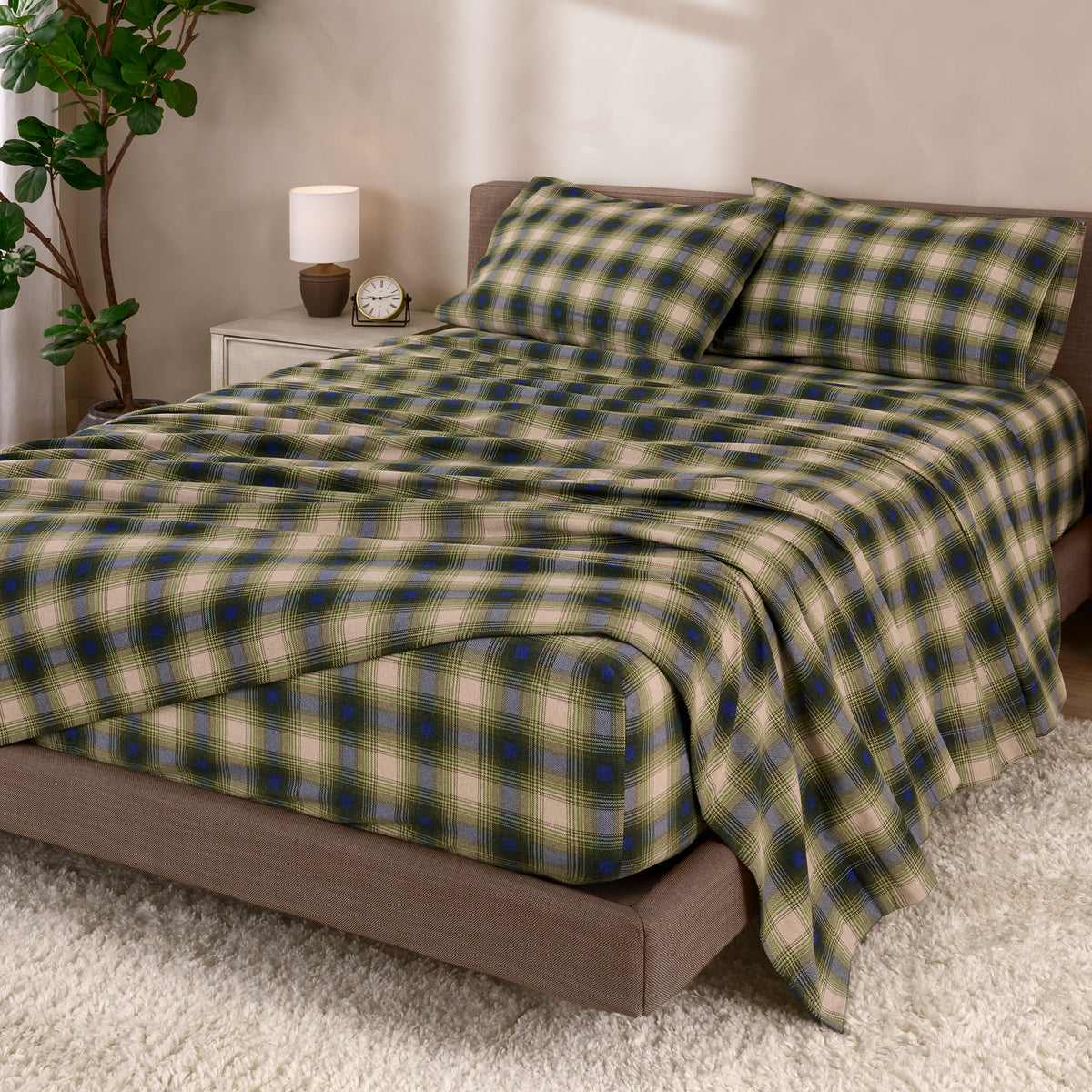 Print Flannel Sheet Set