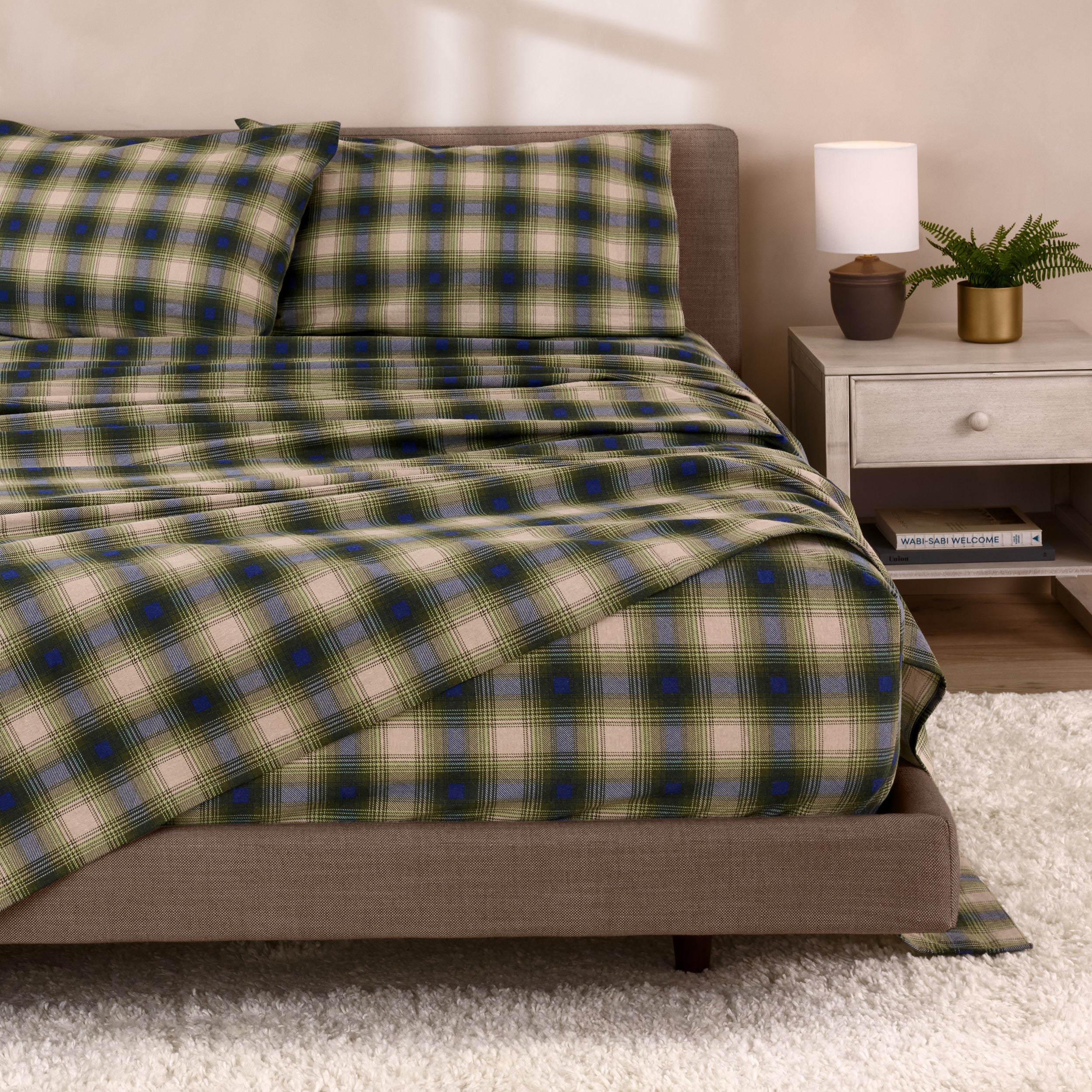 Print Flannel Sheet Set