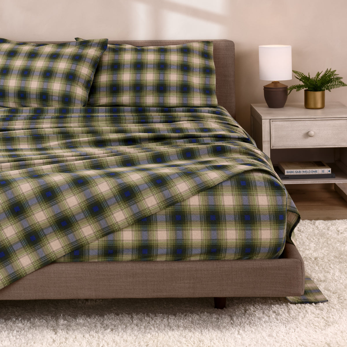 Print Flannel Sheet Set