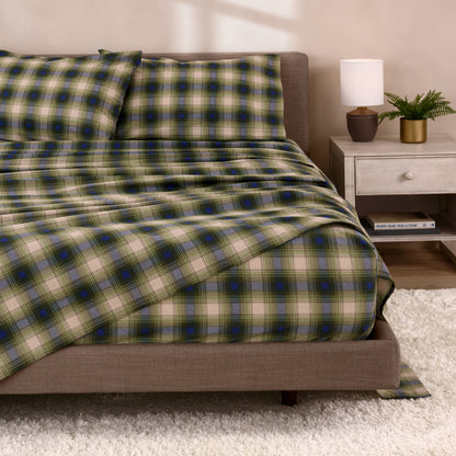 Print Flannel Sheet Set