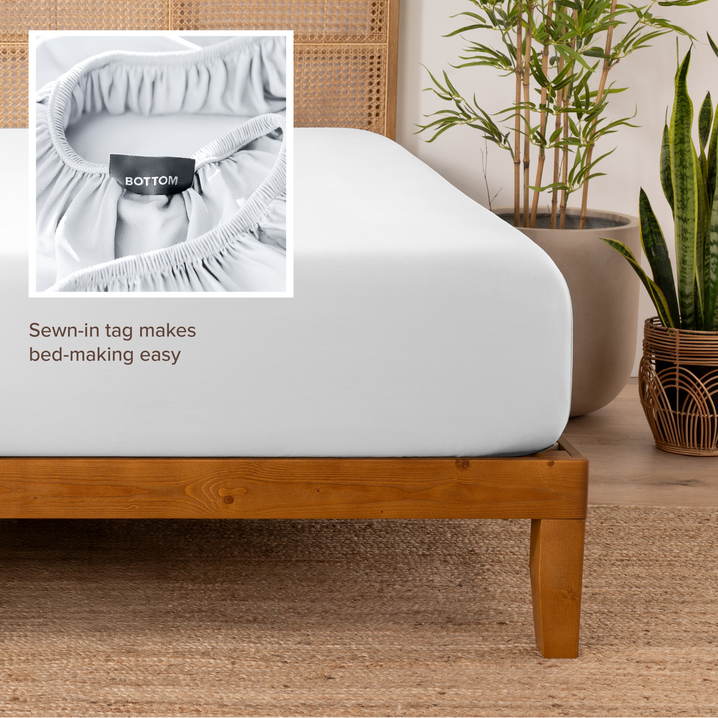 Rayon From Bamboo Fitted Sheet - Bare Home