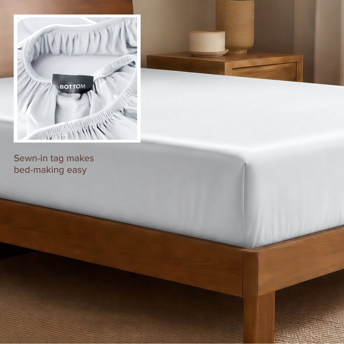 Rayon From Bamboo Fitted Sheet - Bare Home