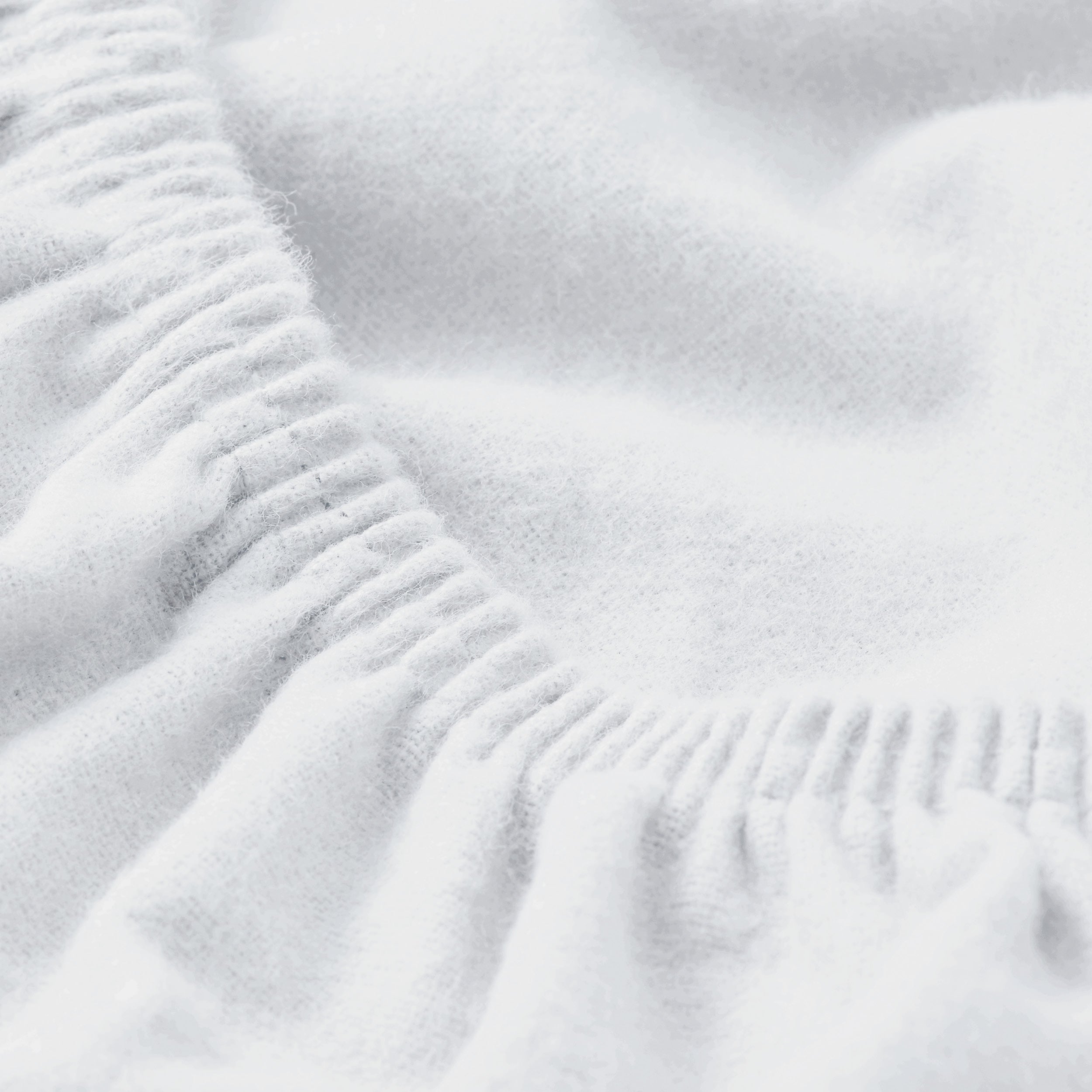Close up of a flannel fitted sheet.