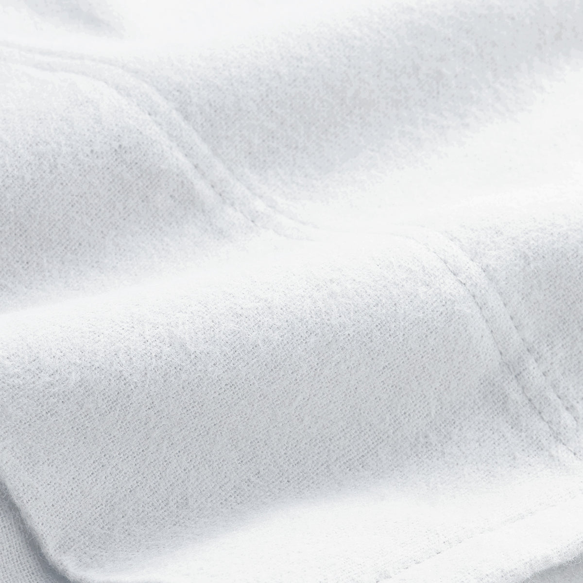 Close-up of a flannel sheet with soft texture