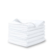 A stack of flannel receiving blankets