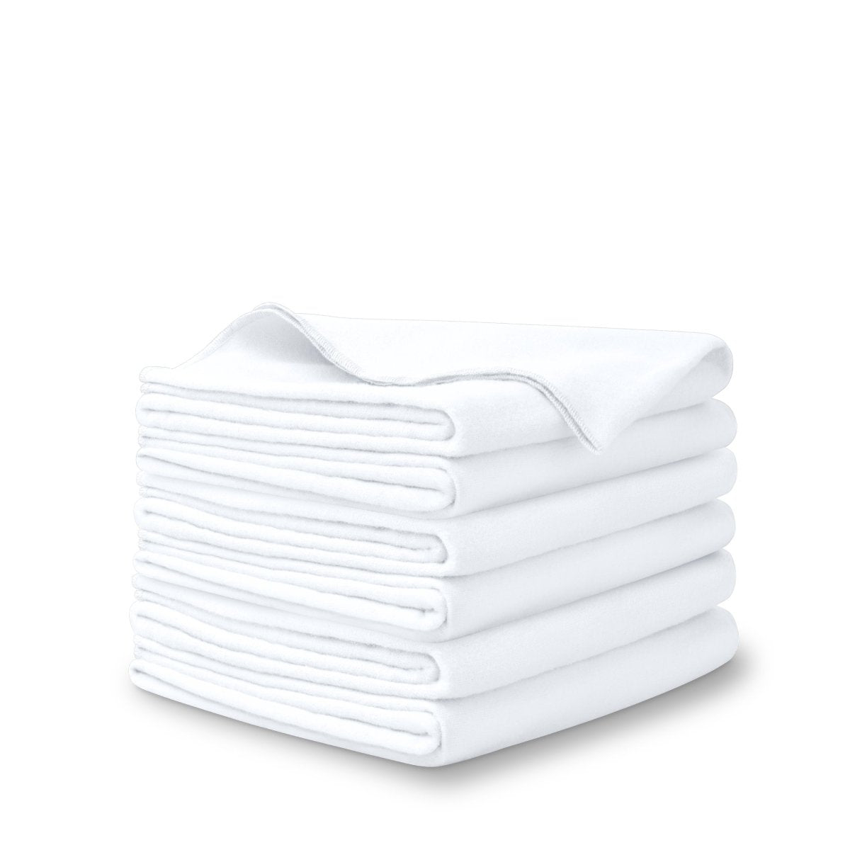 A stack of flannel receiving blankets