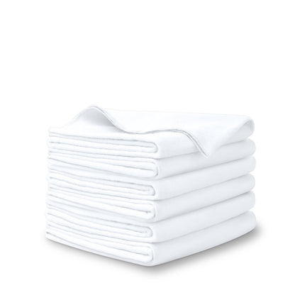 A stack of flannel receiving blankets