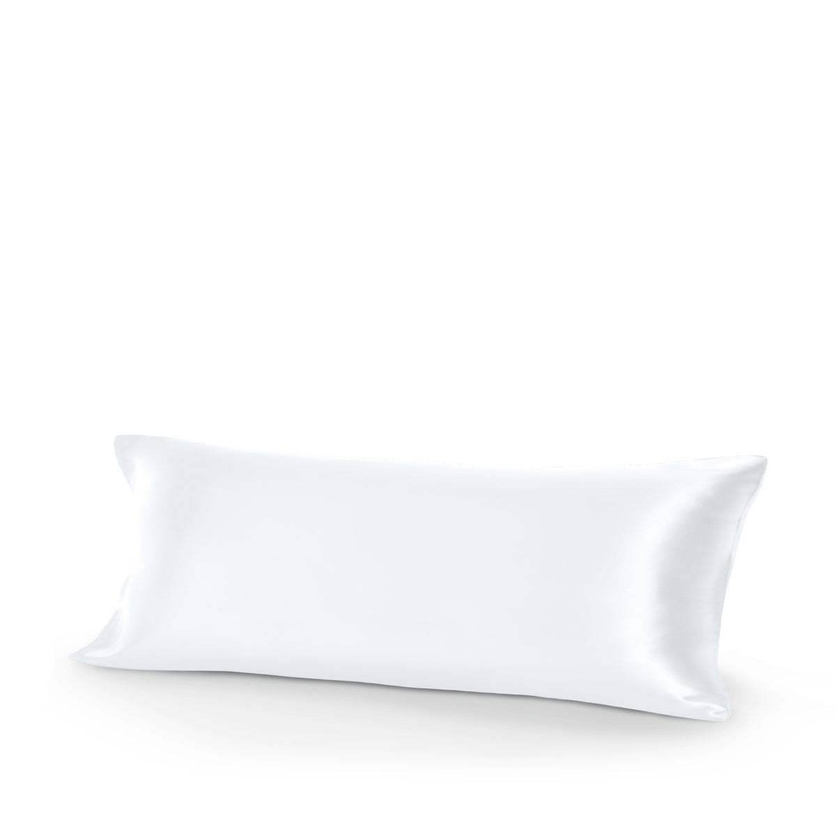 White silk pillow on a white background