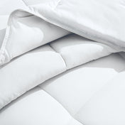 Close-up of a microfiber duvet insert