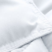 Close-up of a microfiber duvet insert