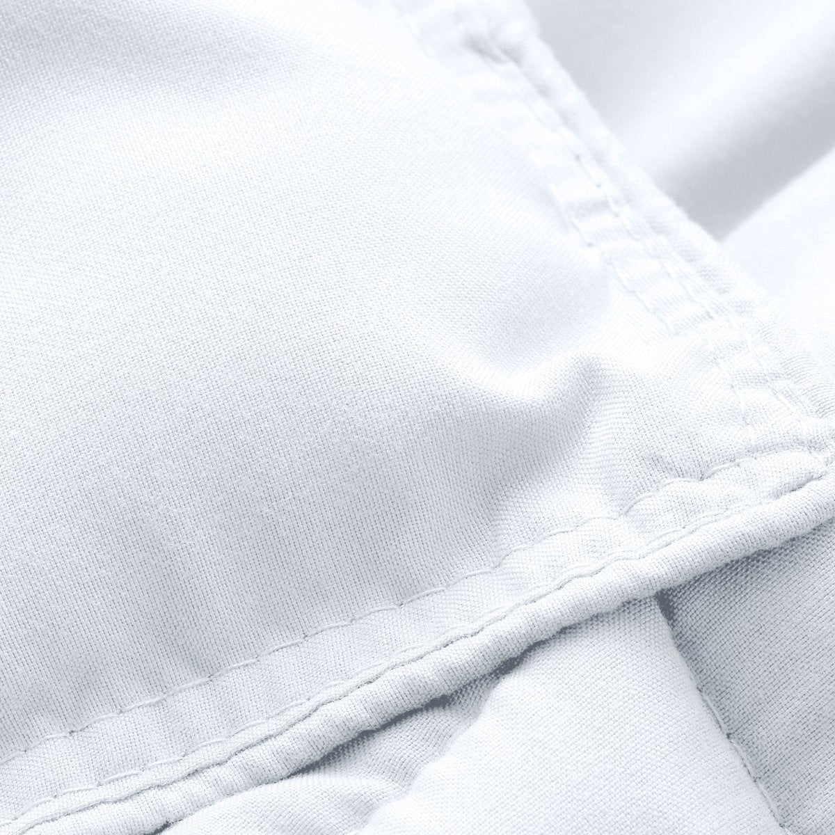Close-up of a microfiber duvet insert