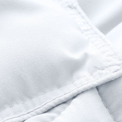 Close-up of a microfiber duvet insert
