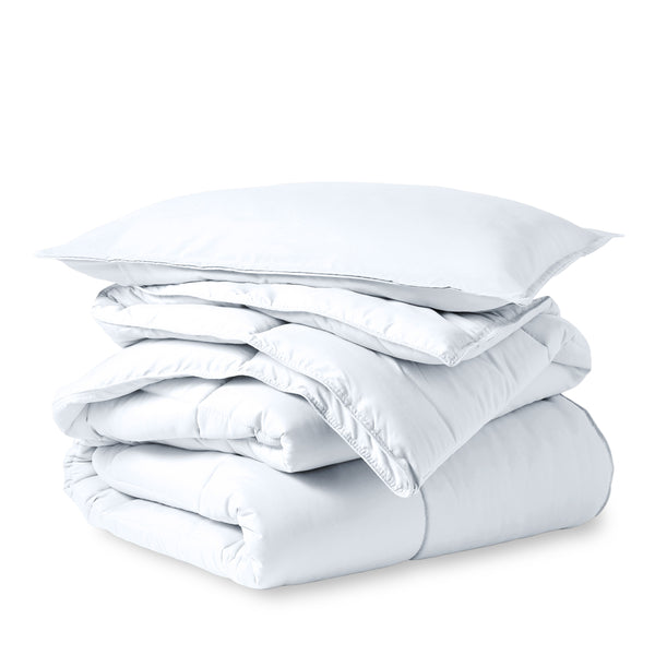 Down Alternative Box Stitch Comforter Set