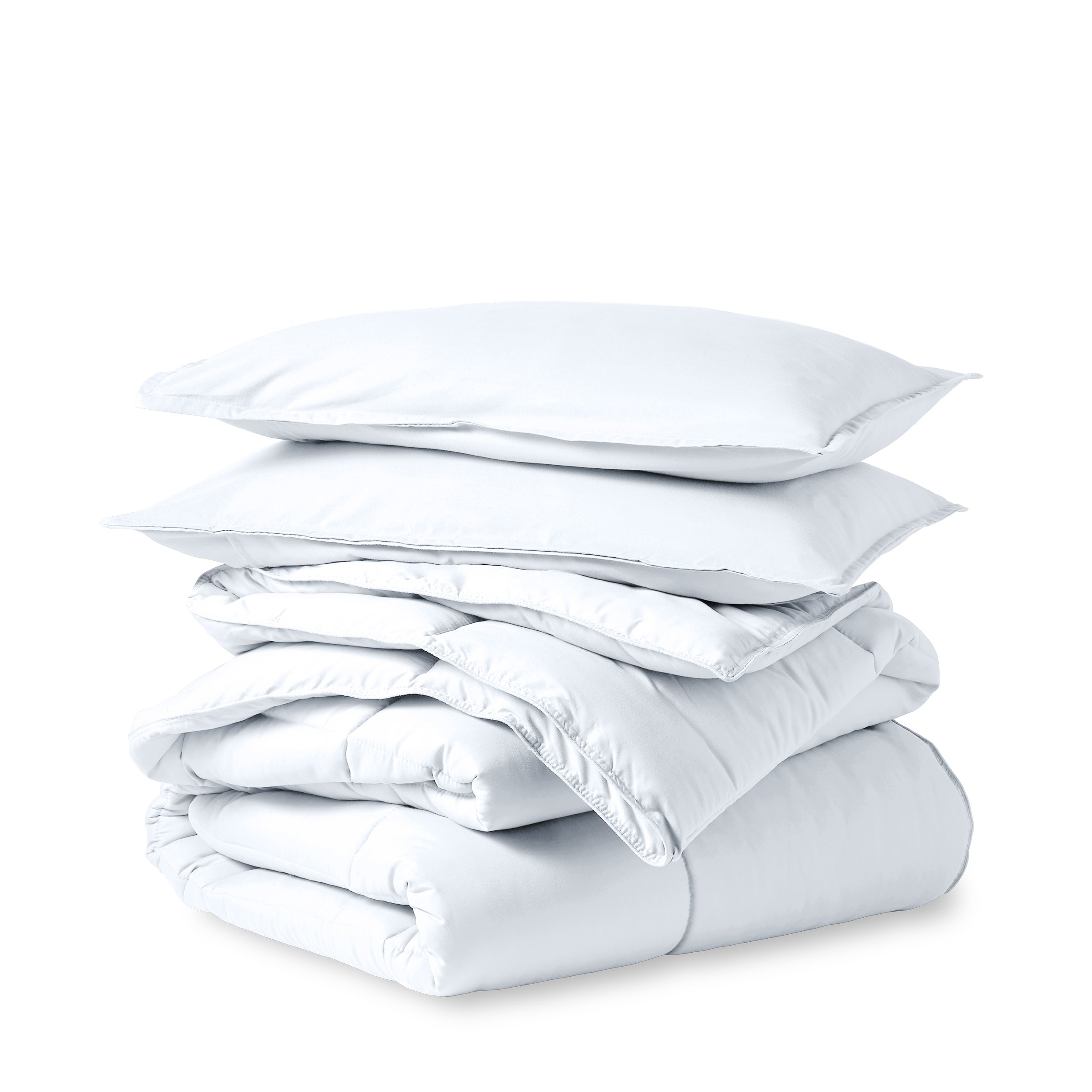 Down Alternative Box Stitch Comforter Set