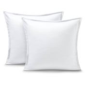 Two pillows on a white background