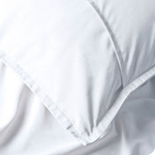 Close-up of back of a pillow sham