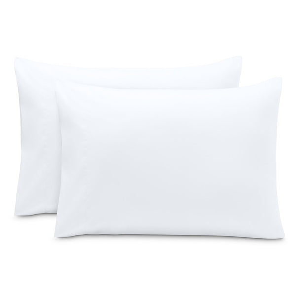 2 pillowcases on pillows