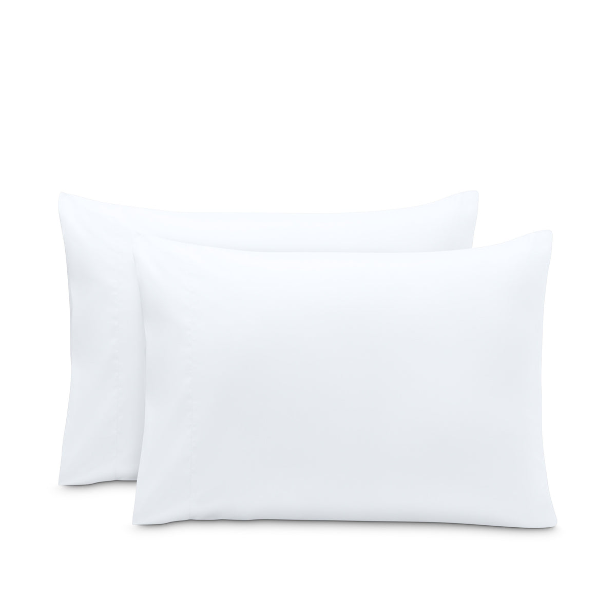 2 pillowcases on pillows