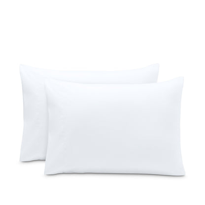 2 pillowcases on pillows