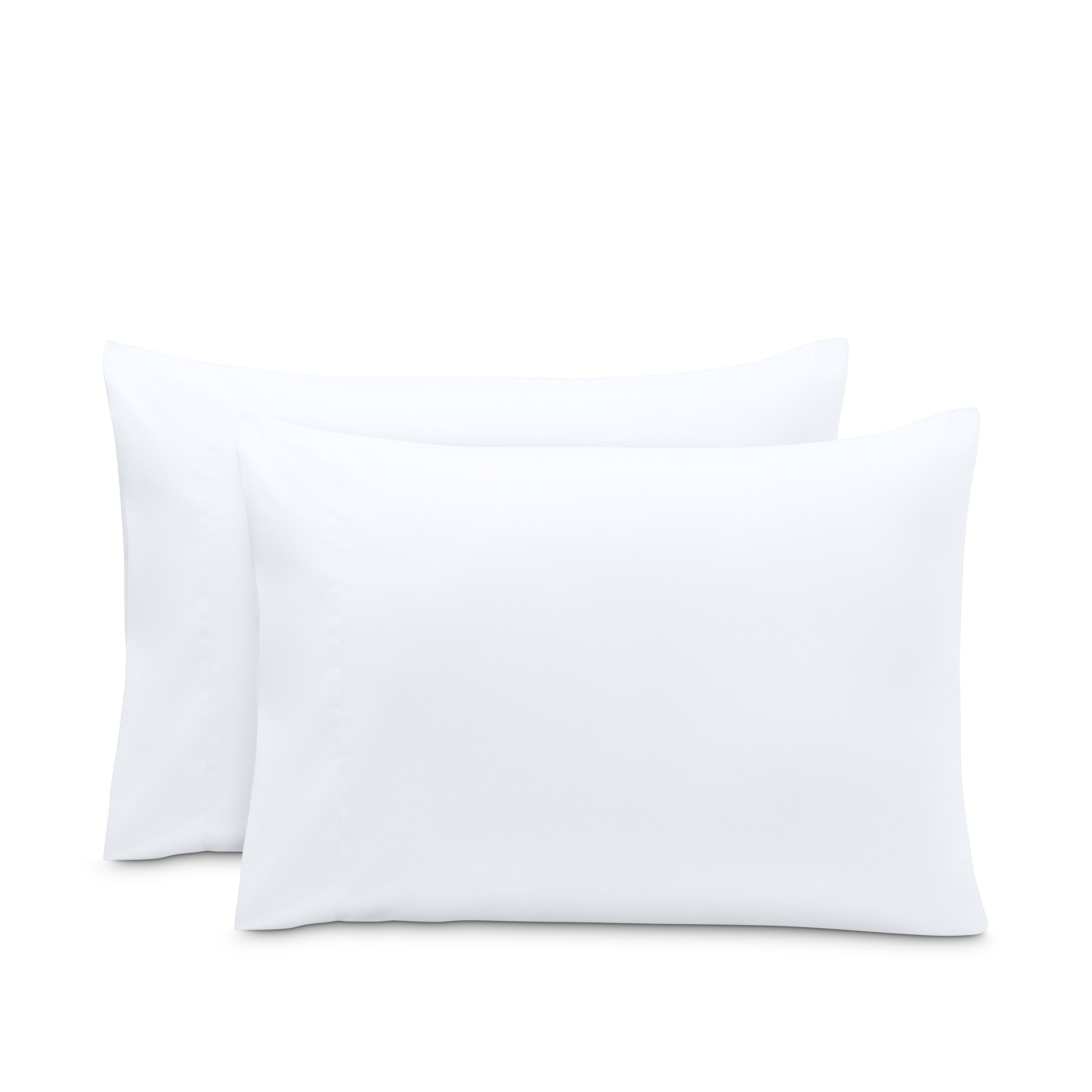 2 pillowcases on pillows