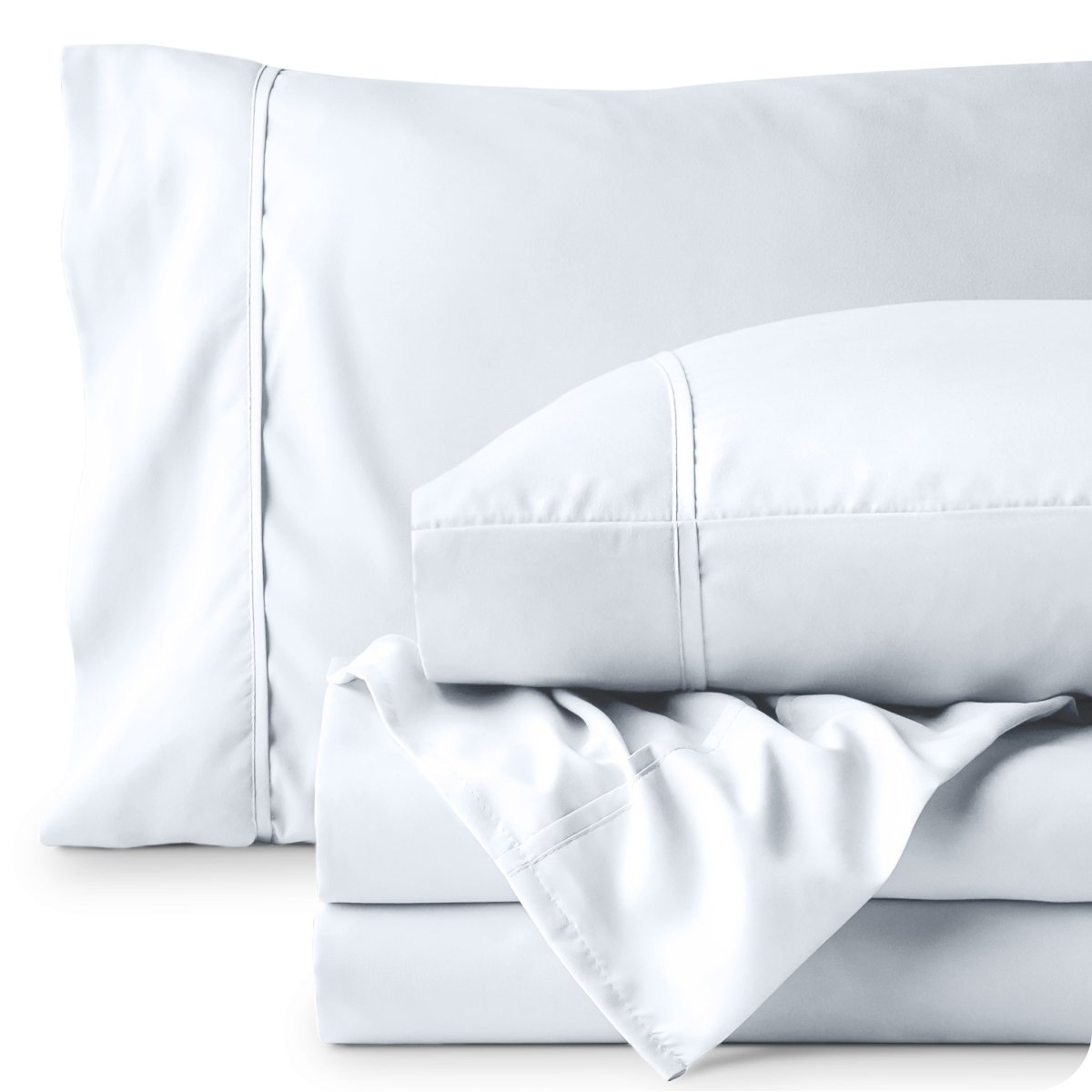 Microfiber sheets folded neatly