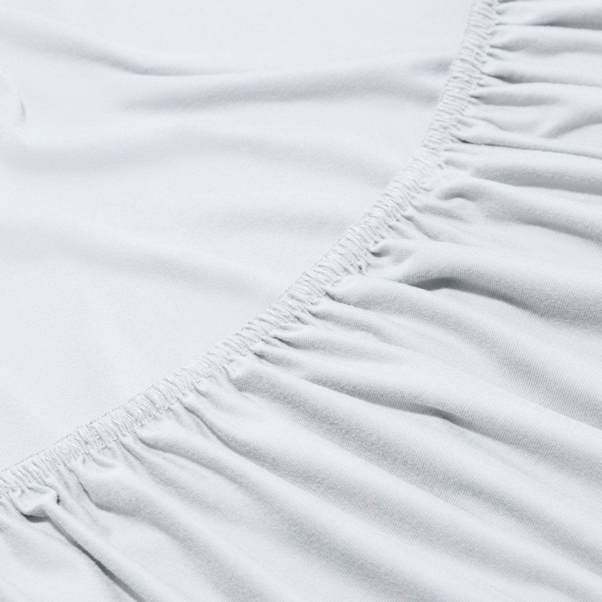 Close-up of a fitted sheet with elastic edge