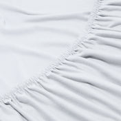 Close-up of a fitted sheet with elastic edge
