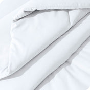 Close up of the track stitch comforter set