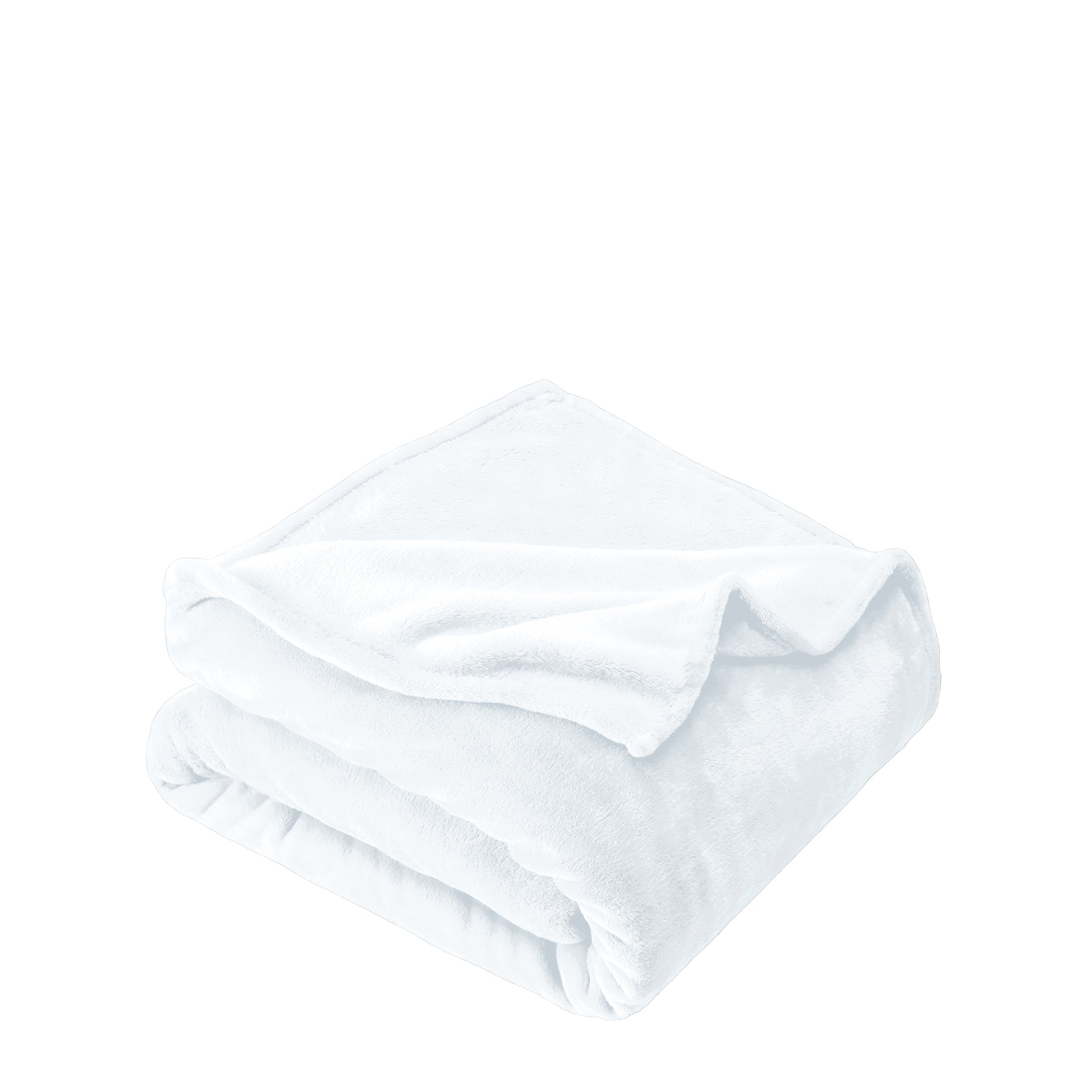 Microplush blanket folded neatly