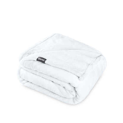 Microplush blanket folded neatly
