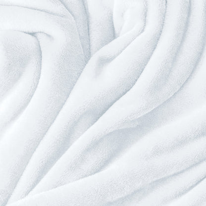 Close up of the soft textured microplush blanket