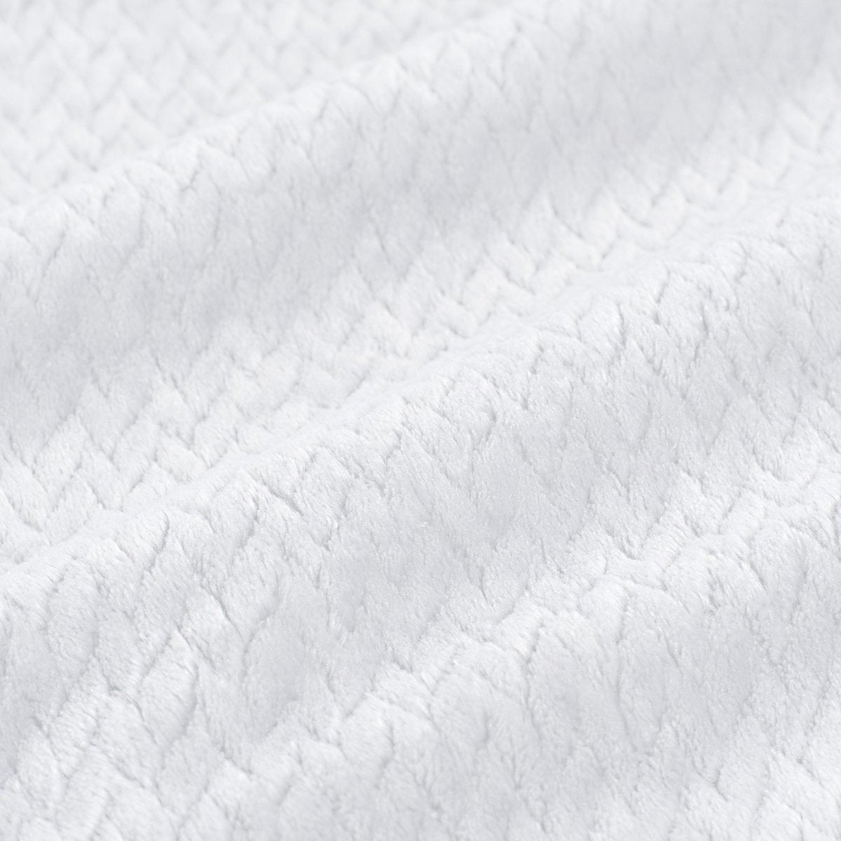 Close-up of chevron textured blanket