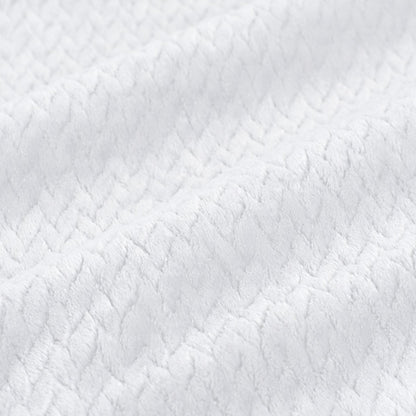 Close-up of chevron textured blanket