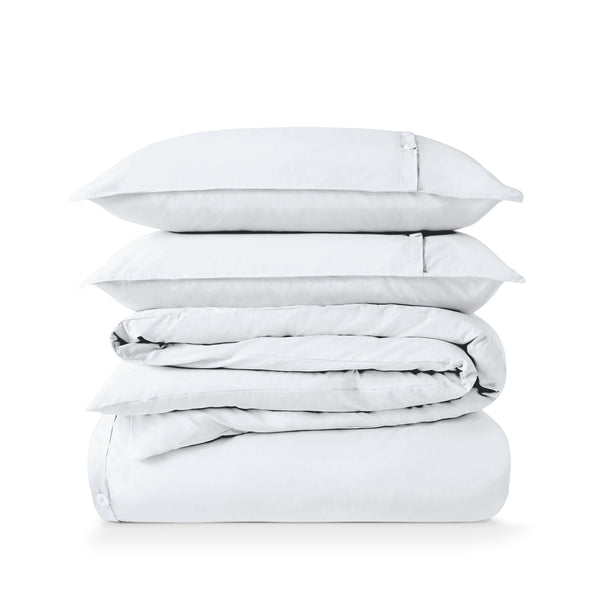 Organic Cotton Percale Duvet Cover Set