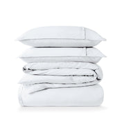 Percale duvet cover set stacked