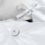 Duvet cover ties and button closure