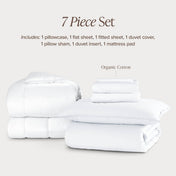 Percale bundle stacked to show what is included