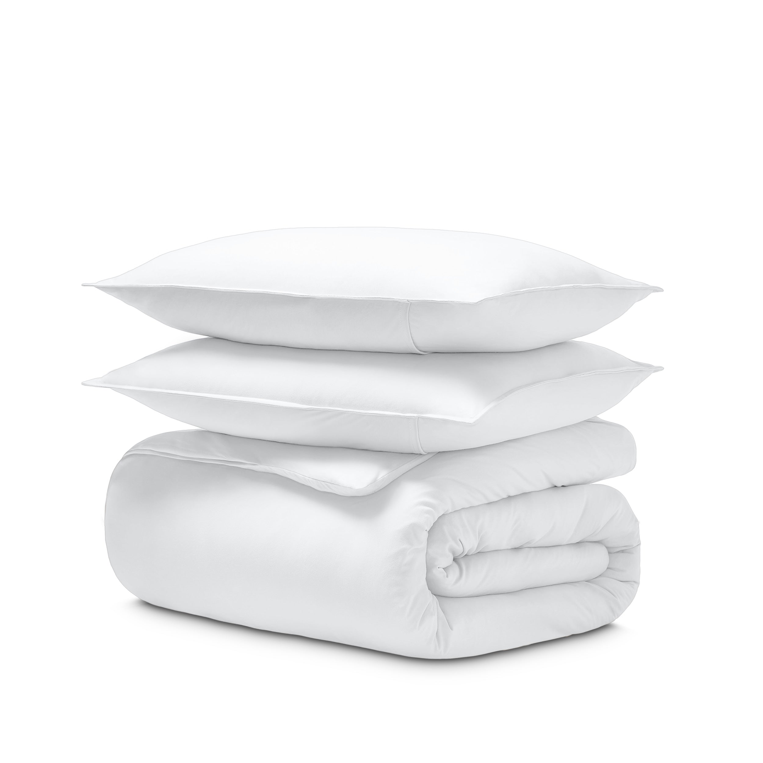 Jersey duvet set on a white background