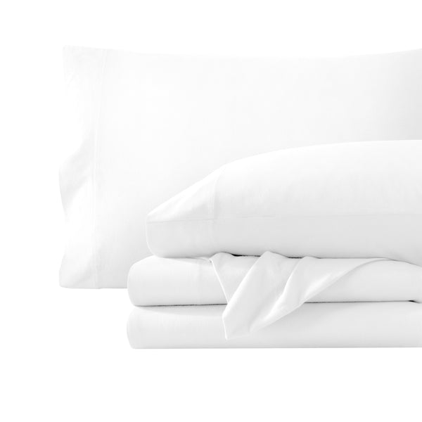 Organic jersey sheet set folded
