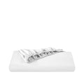 Percale fitted sheet on a white background
