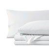 Percale sheet set folded neatly