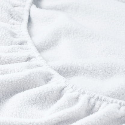 Close-up of fleece fitted sheet
