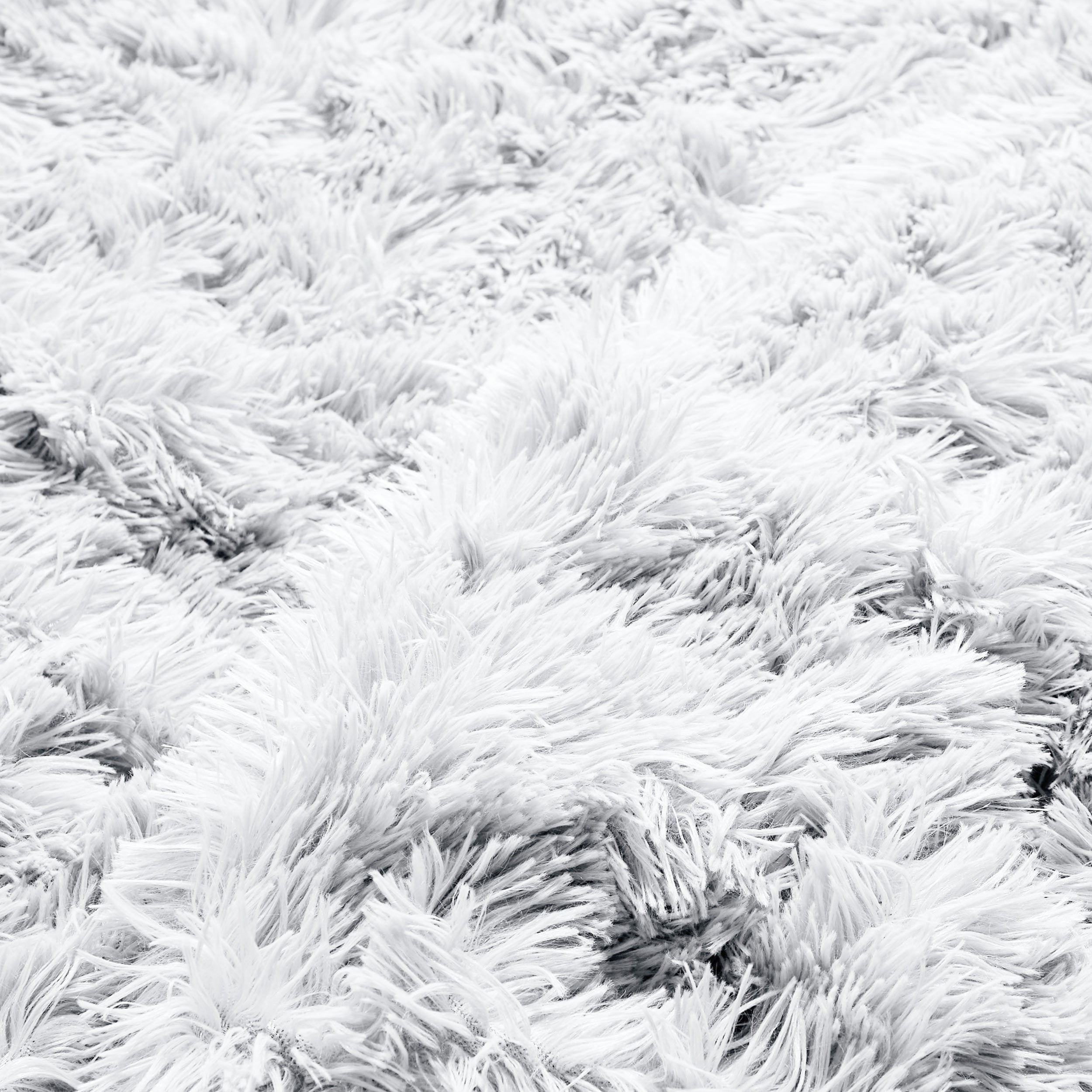 Close-up of a shaggy duvet cover