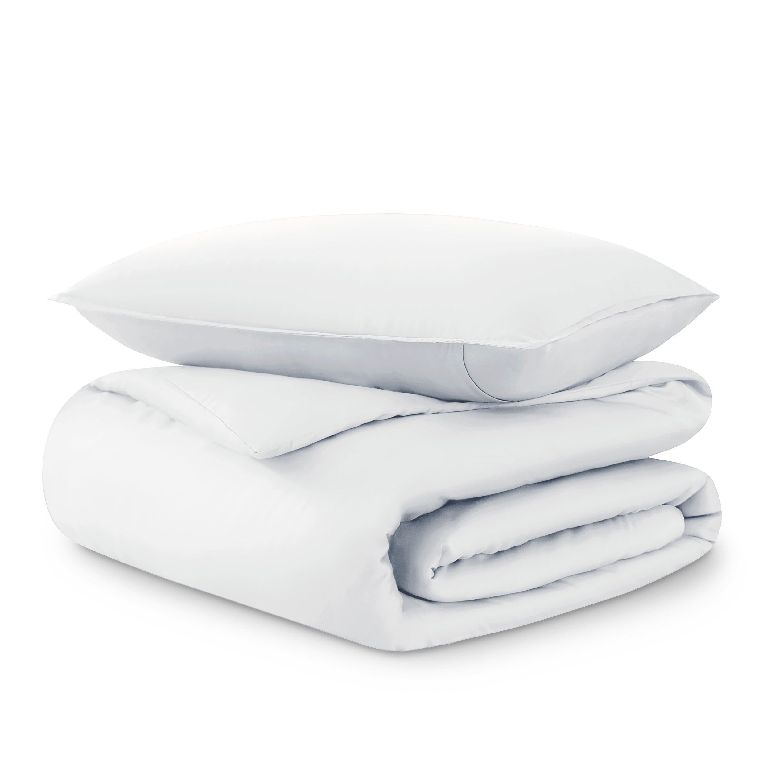 Tencel duvet cover set on a white background