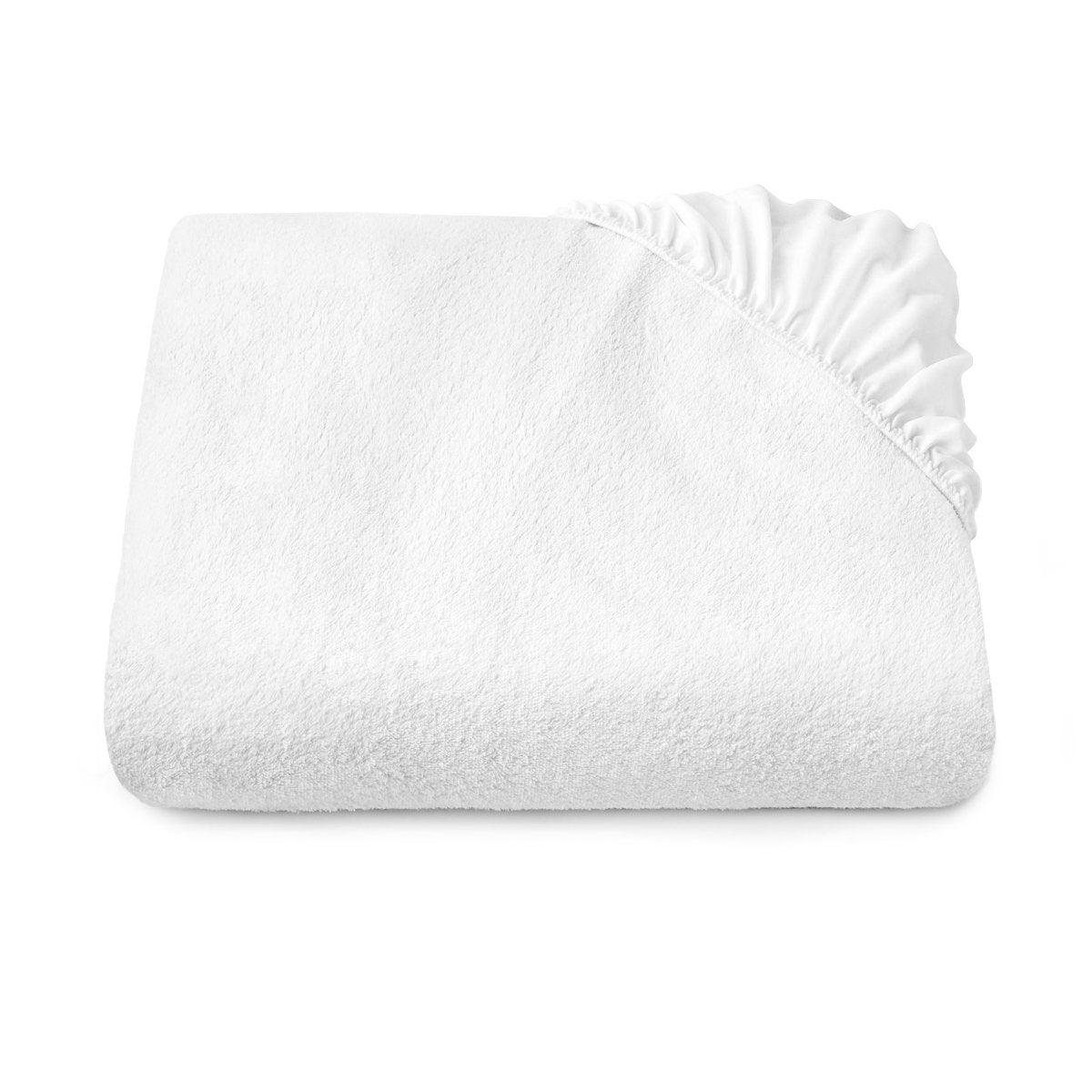 A mattress protector folded