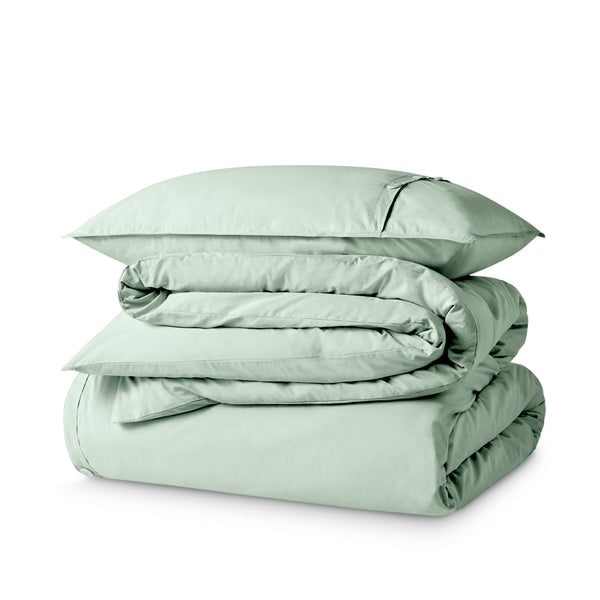 Organic Cotton Percale Duvet Cover Set