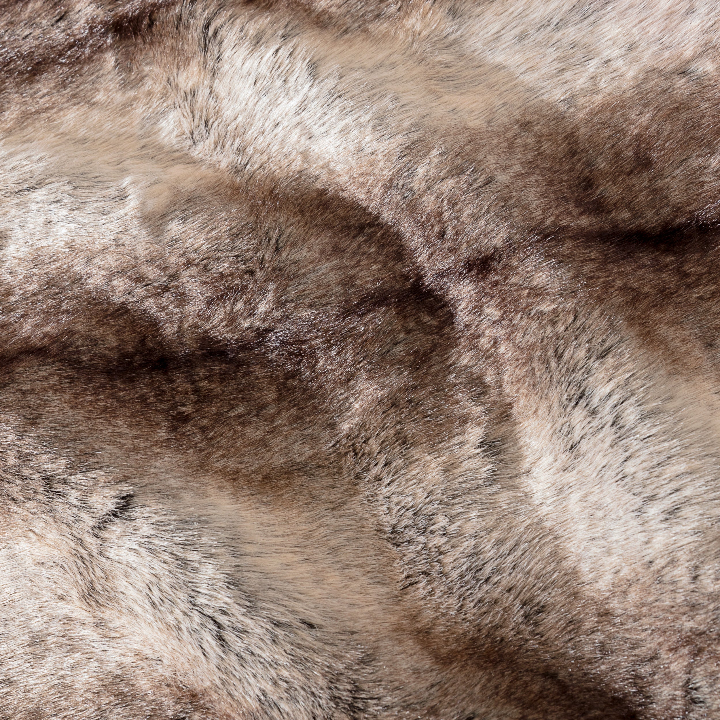 Close-up of faux fur textured blanket